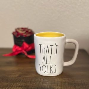 Rae Dunn Mug 🍳 “That’s all yolks”